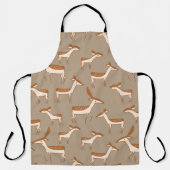 Tablier Bébé mignon cerf et famille (Recto)