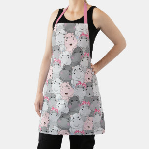Tablier Bébé mignon Hippopotame Apron