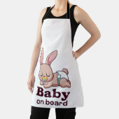 Tablier Bébé mignon Singe "Baby on Board" Voiture (Insitu)