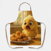 Tablier Bébé nuggets de poulet mignons de fantaisie (Recto)
