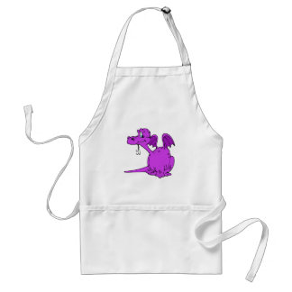 Tablier Bébé pourpre mignon de dragon