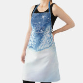 Tablier Bébé son froid dehors typographie hiver Snowy Tree (Insitu)