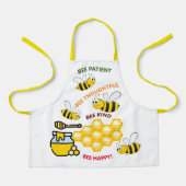 Tablier Bee Happy Bees and Honey Kids' (Recto)