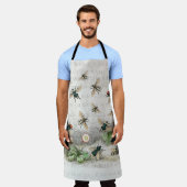 Tablier Bee Honey Travailleur Queen Bees Antique (Porté)