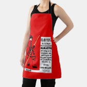 Tablier Beefeater, magazine du poster vintage Harper (Insitu)