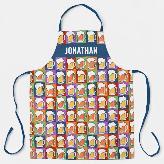 tablier BEER Pop Art (Recto)
