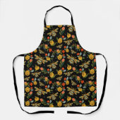 Tablier Bees & Bloom Floral & Decorative Honey Bee Motif (Recto)