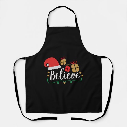 Tablier Believe - Christmas Believe, Santa Hat, Santa Hat, (Recto)