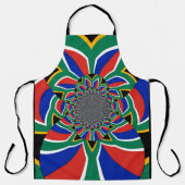 Tablier Belle Afrique du Sud drapeau d'accueil idées d'été (Recto)