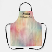 Tablier Belle aquarelle effet dans minimalisme Pastels (Recto)