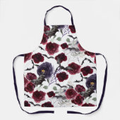 Tablier Belle déplaisante | Roses gothiques foncés avec ch (Recto)