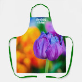 Tablier Belle Fleur de tulipe violette (Recto)