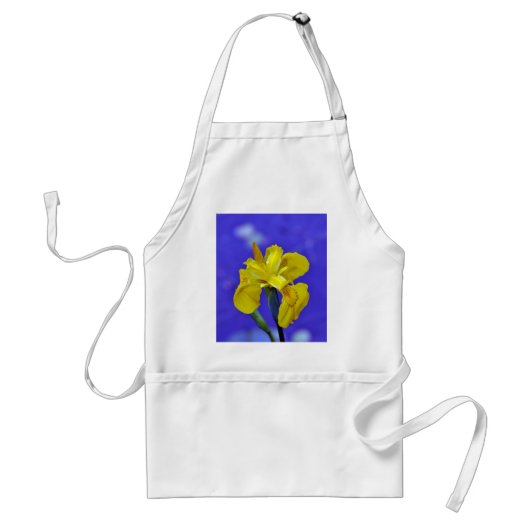 Tablier Belle fleur d'iris jaune (Devant)