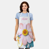 Tablier Belle fleur et Fête des Mères des Oiseaux Colibris (Porté)