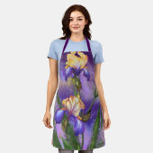 Tablier Belle Fleur Iris D'Apron - Violet (Porté)