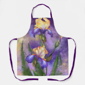 Tablier Belle Fleur Iris D'Apron - Violet (Recto)