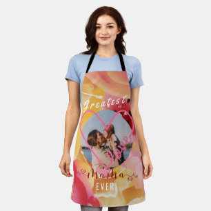 Tablier Belle florale de Blush "Meilleure maman jamais"