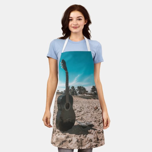 Tablier Belle guitare acoustique (Porté)