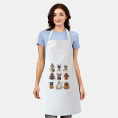 Tablier Belle Halloween Dog Cartoon Apron (Porté)