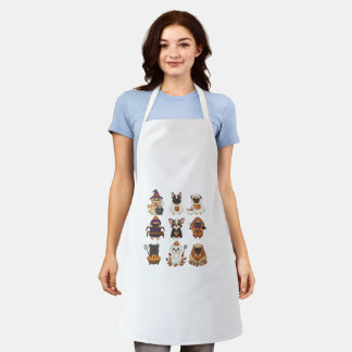 Tablier Belle Halloween Dog Cartoon Apron