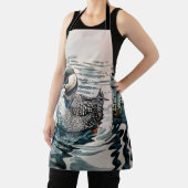 Tablier belle laine sur l'eau en aquarelle (Insitu)