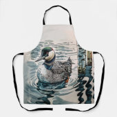 Tablier belle laine sur l'eau en aquarelle (Recto)