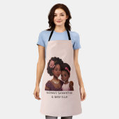 Tablier Belle maman et fille noire (14) (Porté)