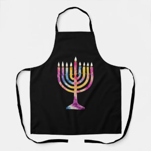 Tablier Belle Ménorah de Hanukkah Vintage Joyeux Hanukkah