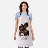 Tablier Belle mère et fille noire (23) (Porté)