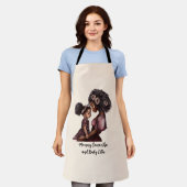 Tablier Belle mère et fille noire (28) (Porté)