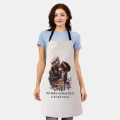 Tablier Belle mère et fille noire (3) (Porté)