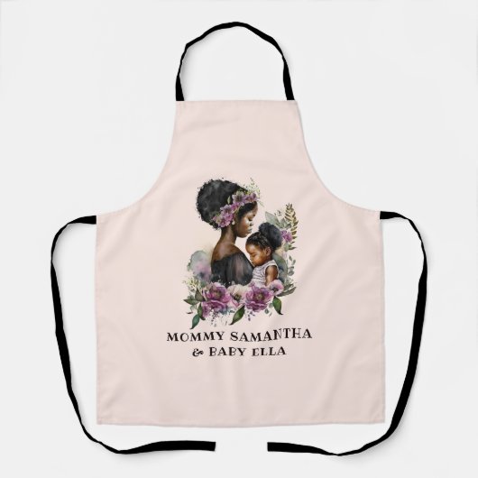 Tablier Belle mère et fille noire (6) (Recto)