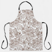 Tablier Belle Mocha Mousse Vintage Floral (Recto)