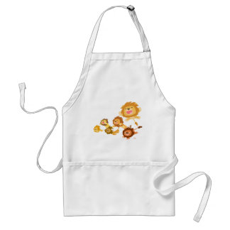 Tablier Belle Parade de Lions Caricature