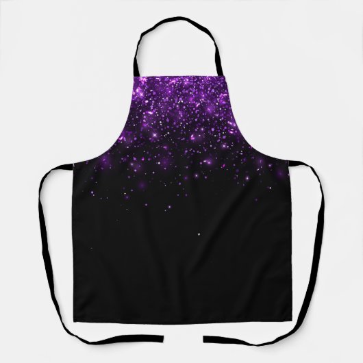 Tablier Belle Parties scintillant violette Imprimer (Recto)