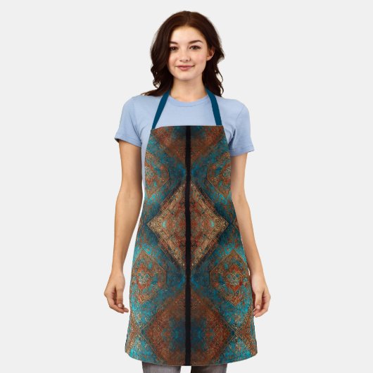 Tablier Belle Perse Ancien Motif Collection populaire (Porté)