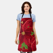 Tablier Belle Poinsettia Noël Stocking (Porté)