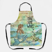 Tablier Belle Sirène Faire Quelques Vagues Apron (Recto)