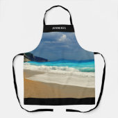 Tablier Belle Turquoise Bleue Mer Tropicale Photographie (Recto)