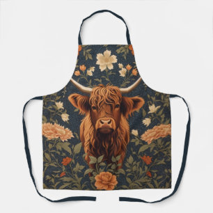 Tablier Belle vache Highland Vintage Floral