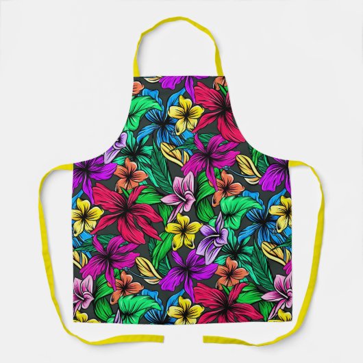 Tablier Belles fleurs tropicales (Recto)