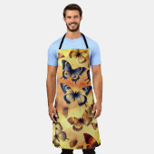 Tablier Belles papillons aquarelles (Porté)