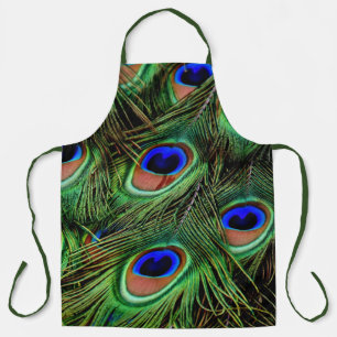 Tablier Belles plumes de paon