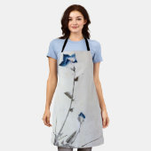 Tablier Bellflower bleue japonaise, Hokusai, Ukiyo-e (Porté)