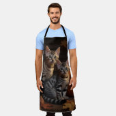 Tablier Bengal Kitten Automne Citrouille de plaisir (Porté)