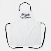 Tablier Béni Au-Delà Des Mesures Évangile Dit Simple Chris (Recto)