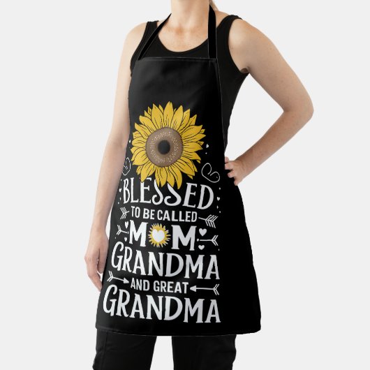 Tablier Béni D'Être Appelé Maman Grand-Mère Grand Tourneso (Insitu)