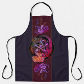 Tablier Béni Soit Art Nouveau Pentacle Dragon (Recto)