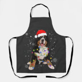 Tablier Berese Mountain Dog Lights Christmas Matching Fam (Recto)