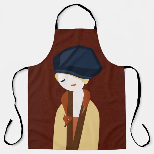 Tablier Béret bleu fille Apron (Recto)